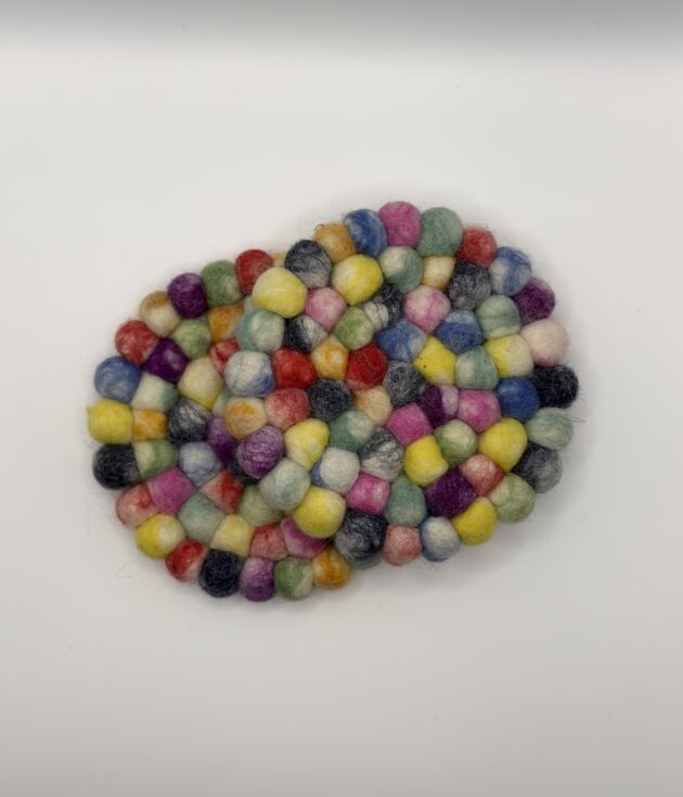 Meadow Pebble Coaster Round
