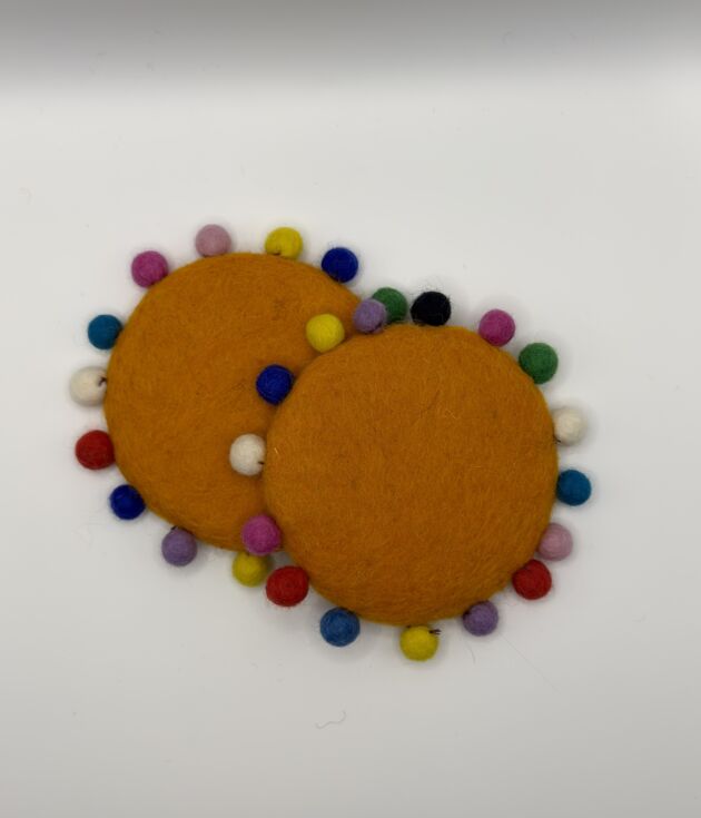 Sunbeam Pom Coaster
