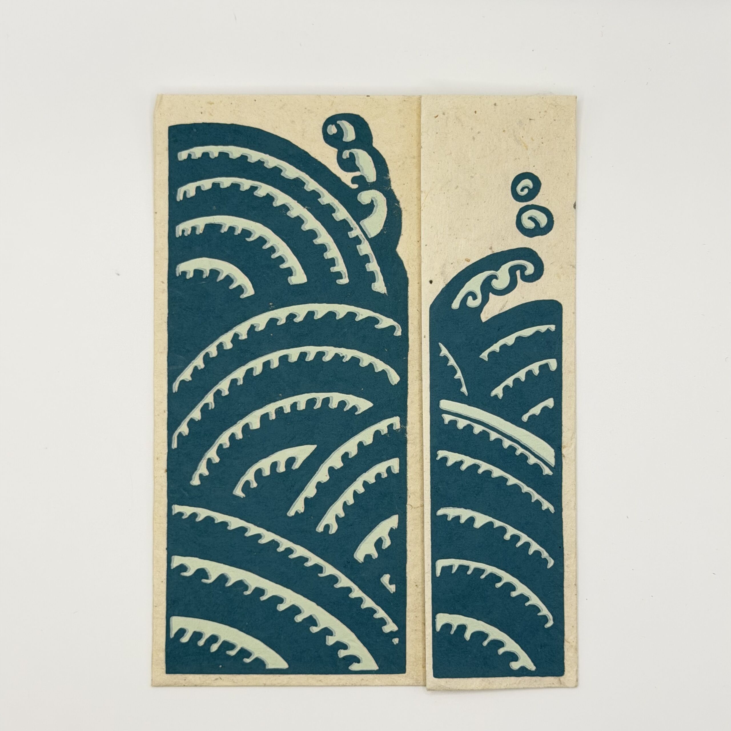 aqua-arc-wave-lokta-greeting-card