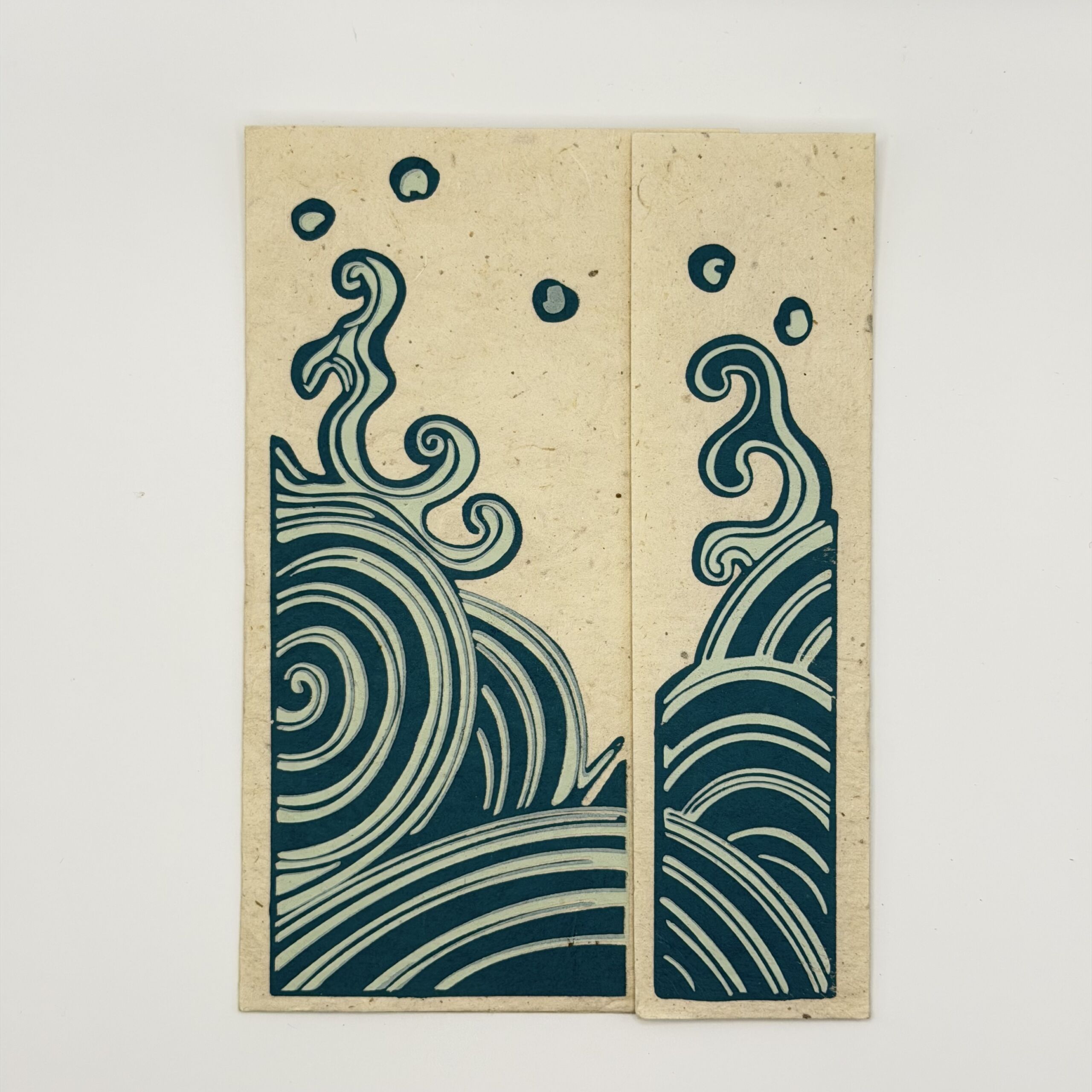 aqua-splash-lokta-greeting-card