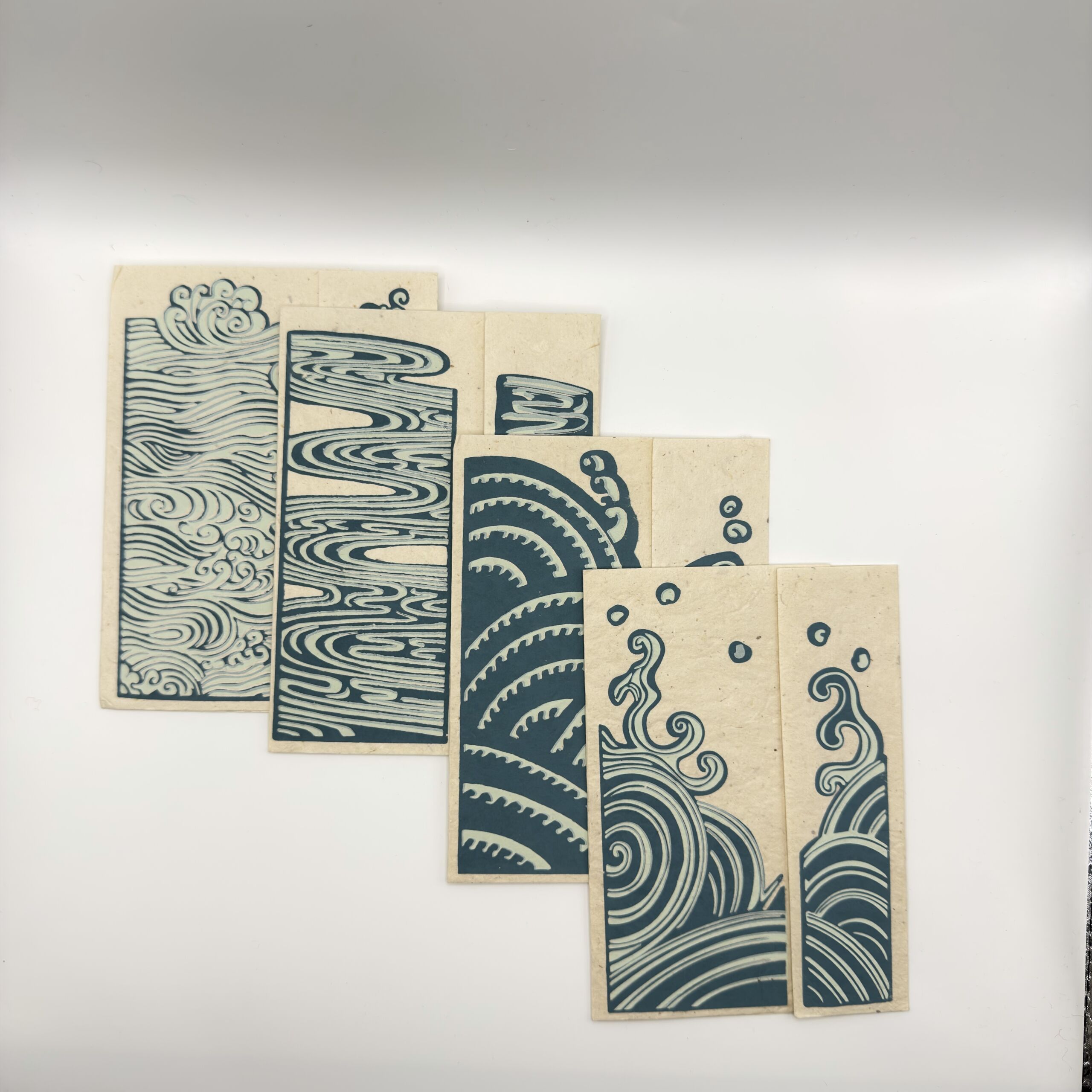 aqua-wave-lokta-greeting-card-set