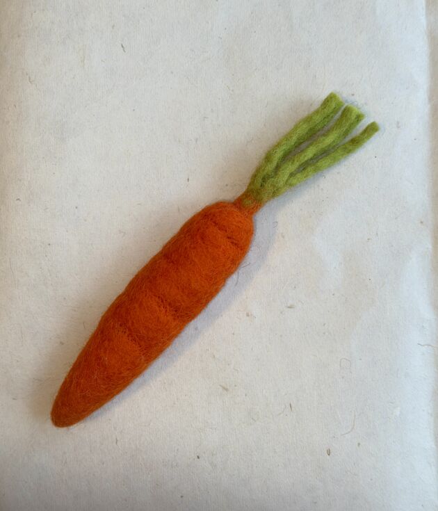 Carrot Felt Vegetable Ornament
