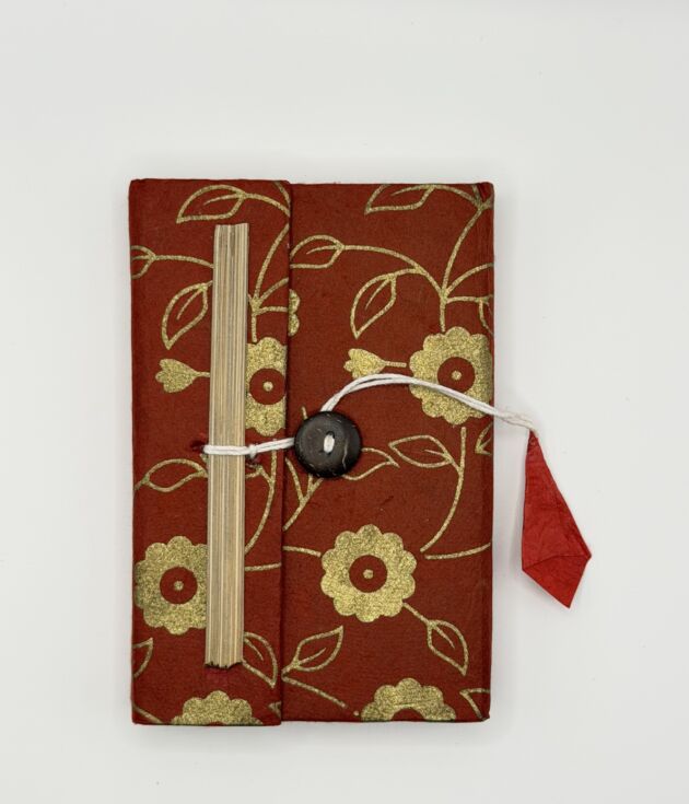 Cocoa Bloom Lokta Button Journal