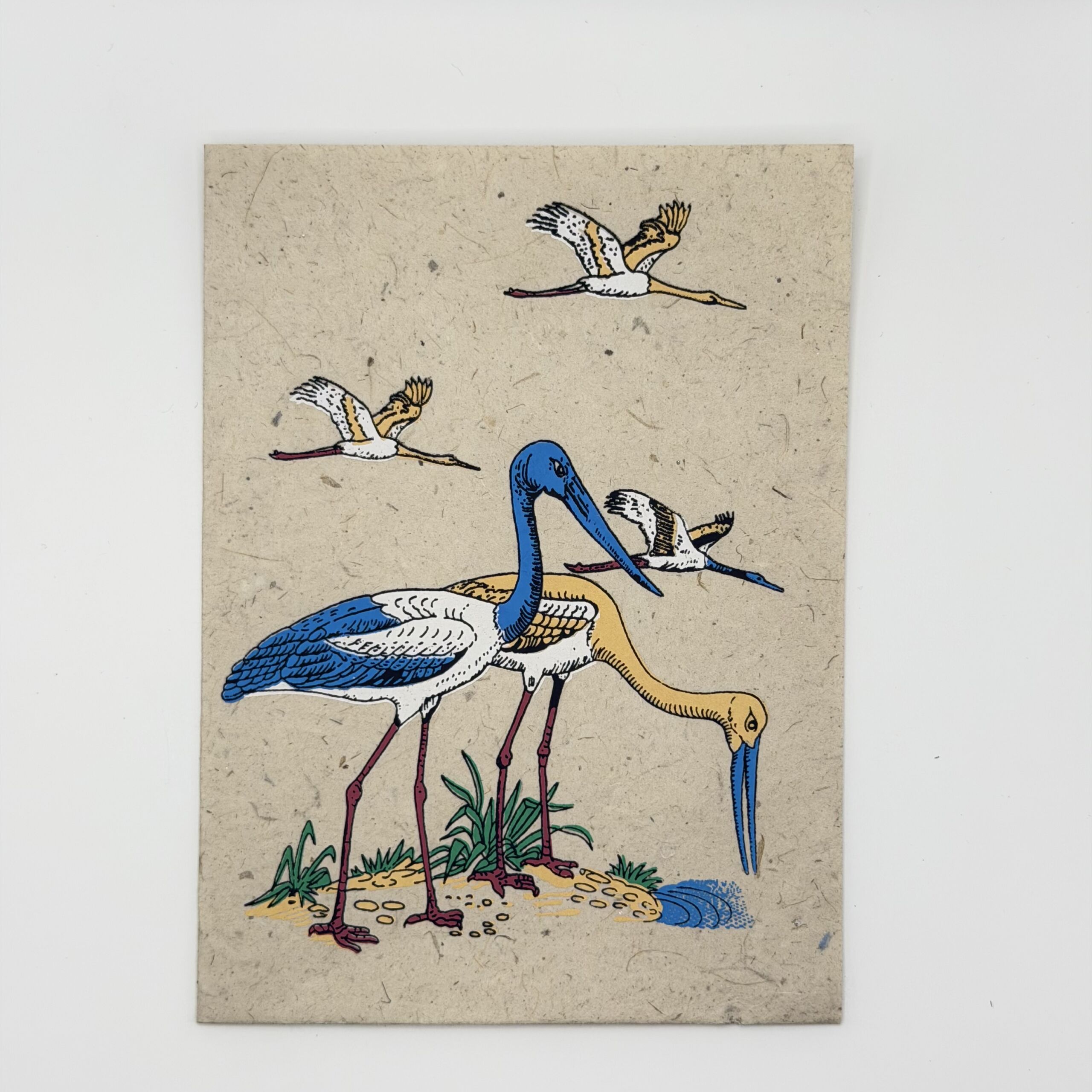 crane-birds-lokta-greeting-card