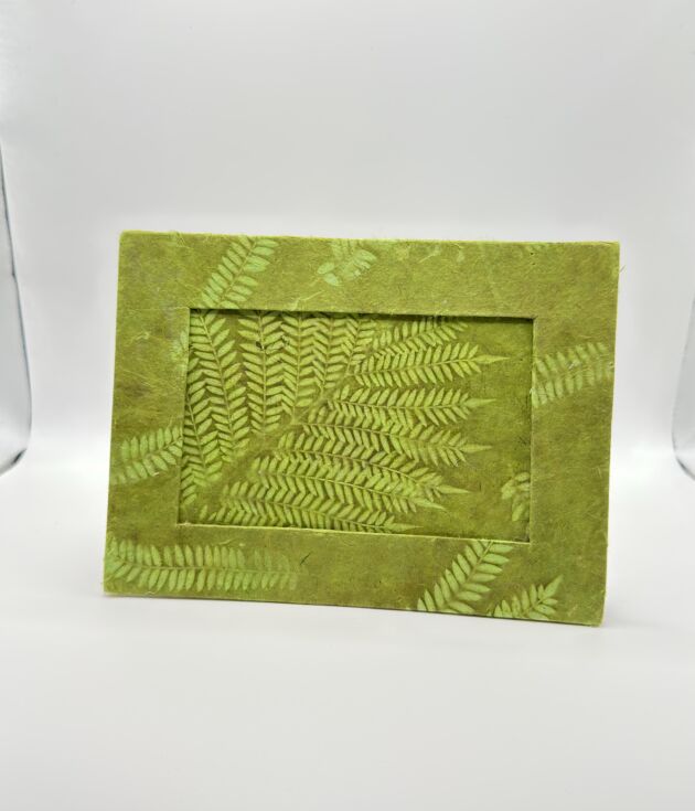 Lime Leaf Lokta Picture Frame