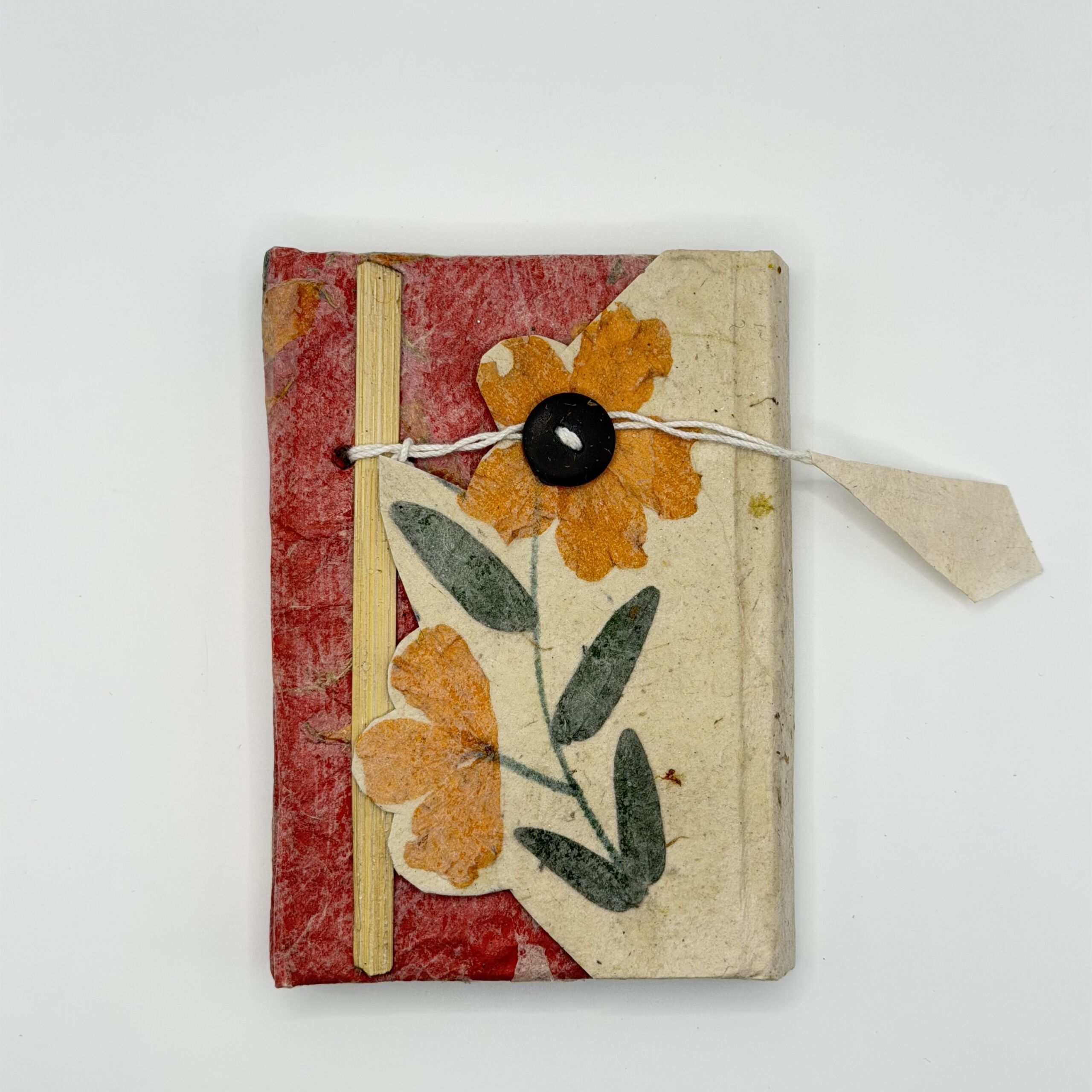 marigold-bloom-lokta-button-journal