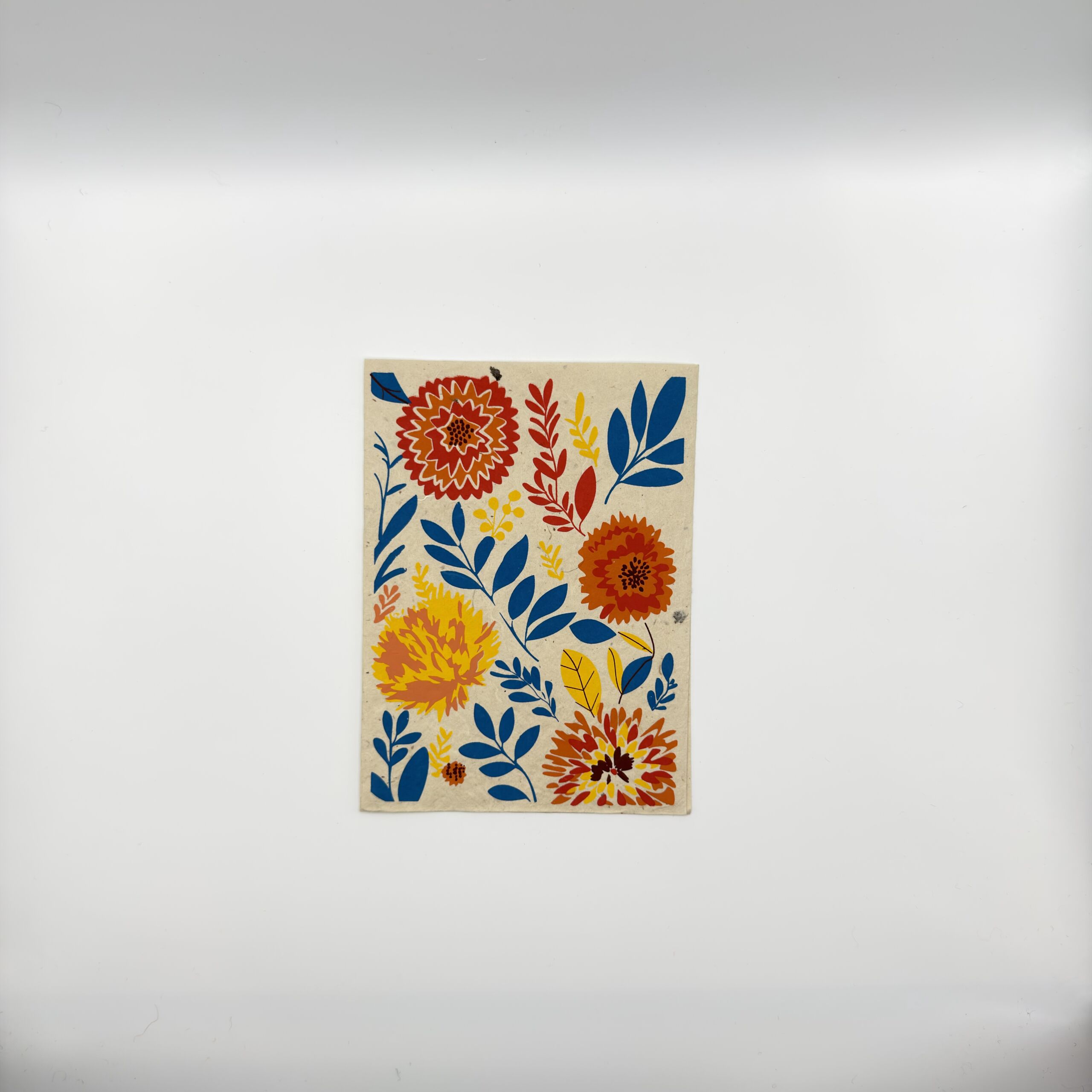 marigold-floral-lokta-greeting-card