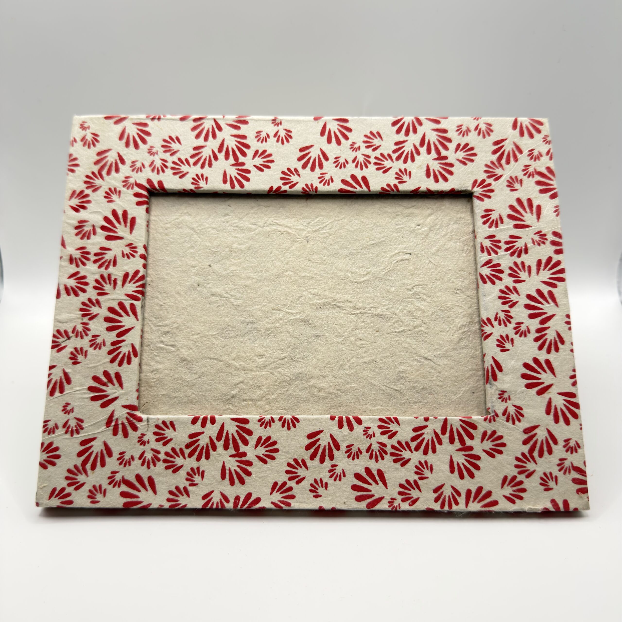 red-bloom-lokta-picture-frame
