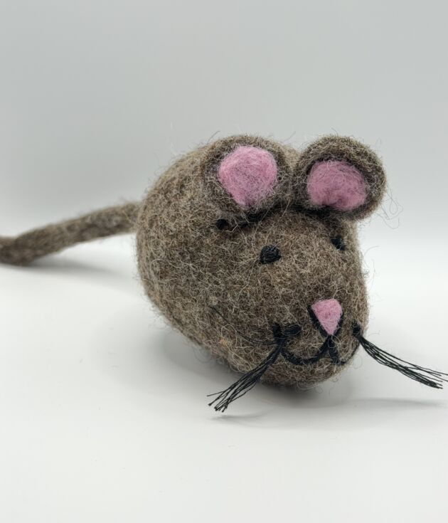 Truffle Felt Mouse Cat Toy